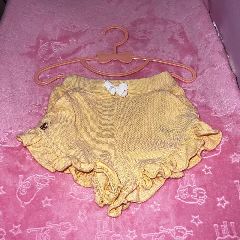 Polo Ruffled Mesh Short